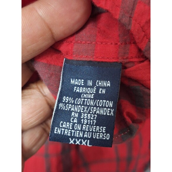 Marithe Francois Girbaud Button Up Shirt Mens XXXL Premium Plaid Grunge Y2K 90's - Picture 10 of 13